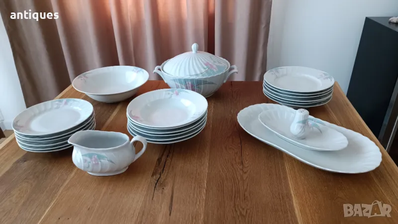 Порцеланов сервиз за хранене - 24 части - Завод Китка - НОВ, снимка 1