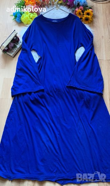 Дълга памучна рокля Зара, снимка 1