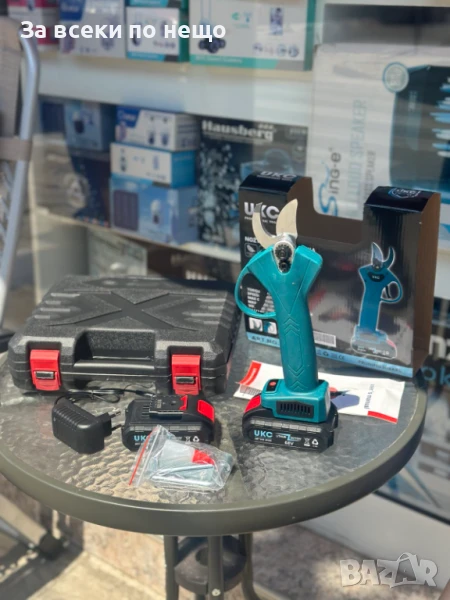 Акумулаторна ножица за клони UKC 8500 – 68V, 2 батерии, 25 мм рязане, 42 мм отваряне, ключ и зарядно, снимка 1