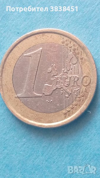 1 Euro 2002 г. Италия, снимка 1