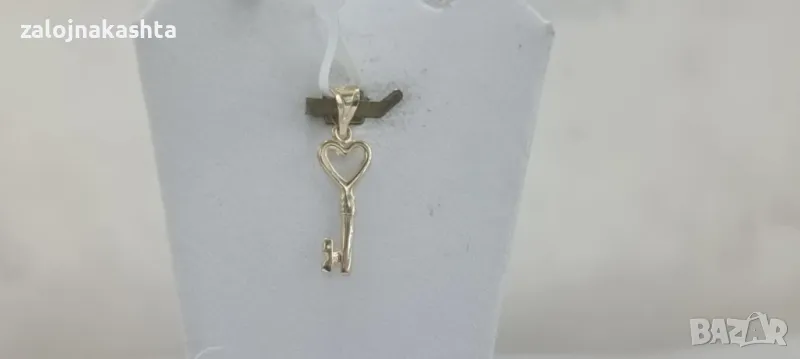 Нова Златна висулка ключе-0,53гр/14кр, снимка 1
