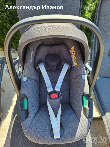 Бебешки кош Maxi-Cosi - Pebble 360, i-Size, 40-87 cm, Essential Graphite, снимка 1