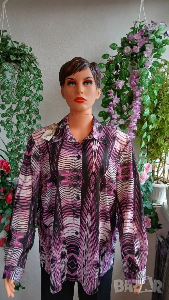 Дамски макси стилни ризи с дълъг ръкав., снимка 1