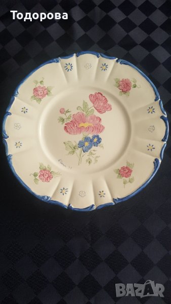 Порцеланова аторска чиния-плато, снимка 1