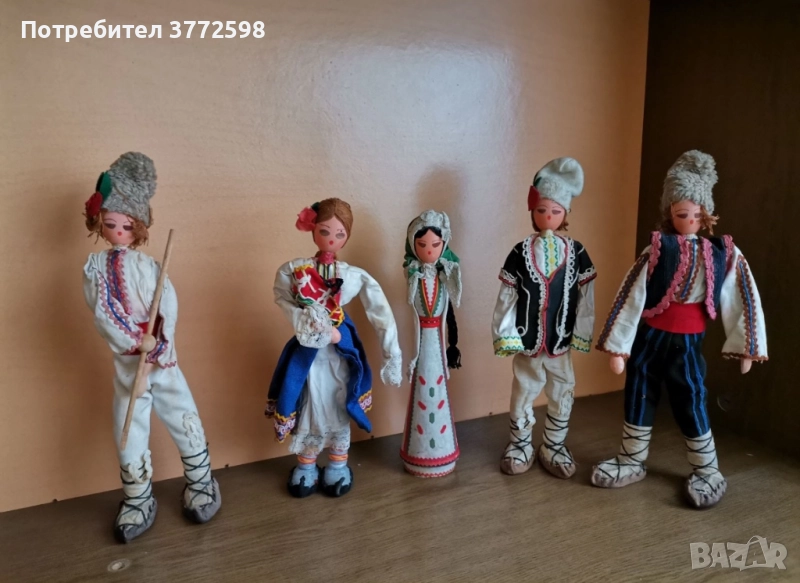 Дървени кукли с народна носия, снимка 1
