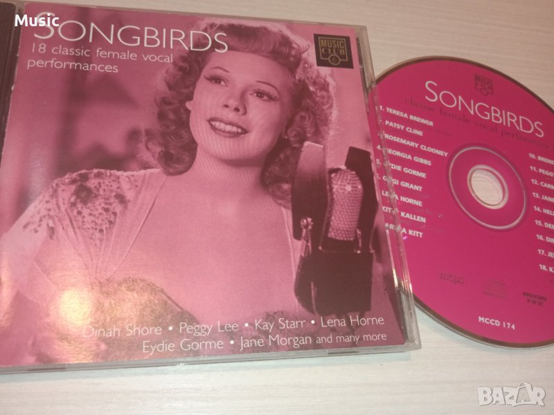 Songbirds (18 Classic Female Vocal Performances) - оригинални дискове , снимка 1
