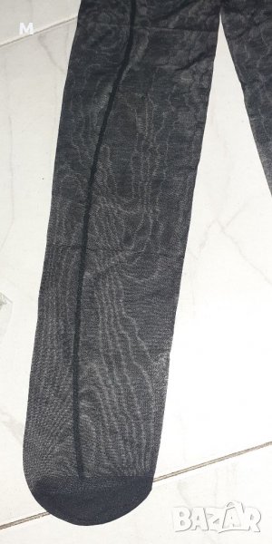 Черен чорапогащник с ръб, снимка 1