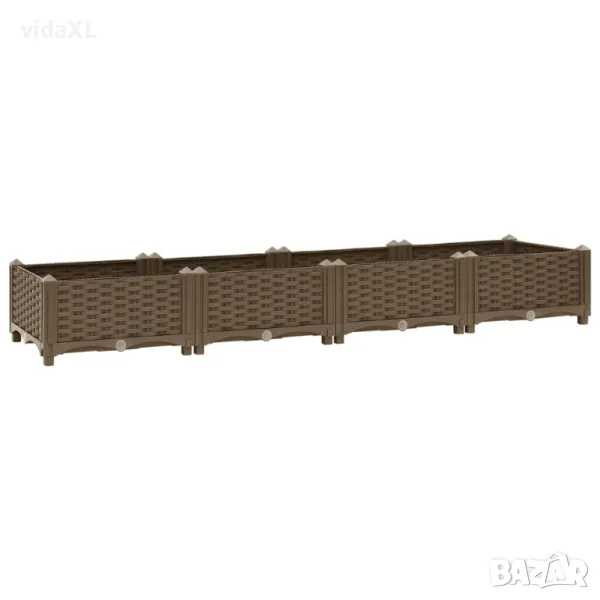 vidaXL Повдигната леха, 160x40x23 см, полипропилен(SKU:316514), снимка 1