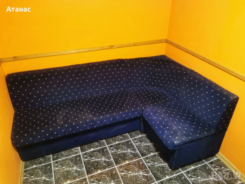 Кухненски ъглов разтегателен диван, снимка 1