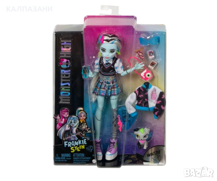 Кукла Barbie - Монстър Хай: Франки Mattel HHK53 , снимка 1