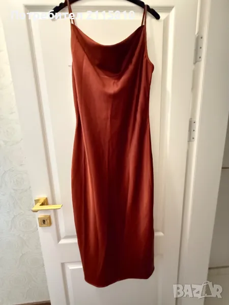 Дамска рокля сатен , снимка 1