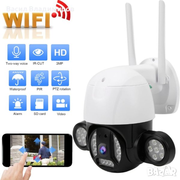 Куполна Безжична Kамера А10, снимка 1