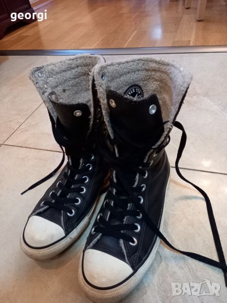 Зимни кецове Converse естествена кожа   4/4, снимка 1