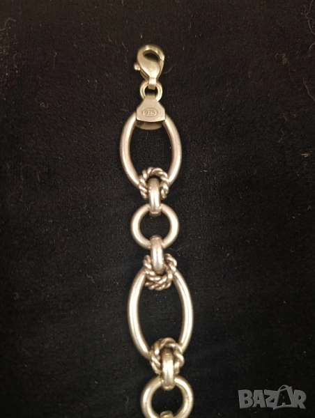 Дамска сребърна гривна , снимка 1