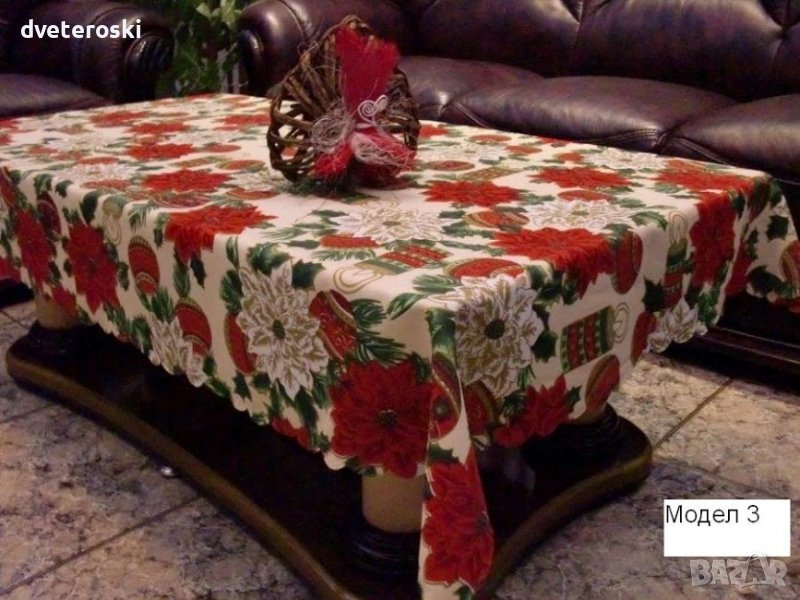 Покривка за маса Коледна Диаметър 150см., снимка 1