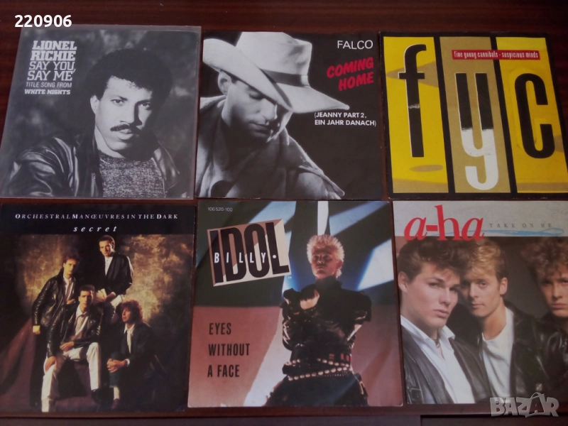 Малки плочи A-HA, Lionel Richie, Falco, Billy Idol и др., снимка 1