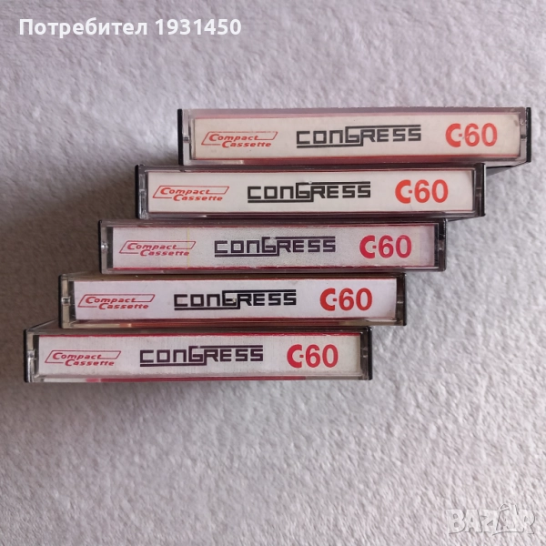 касетки за касетофон 5 броя, снимка 1