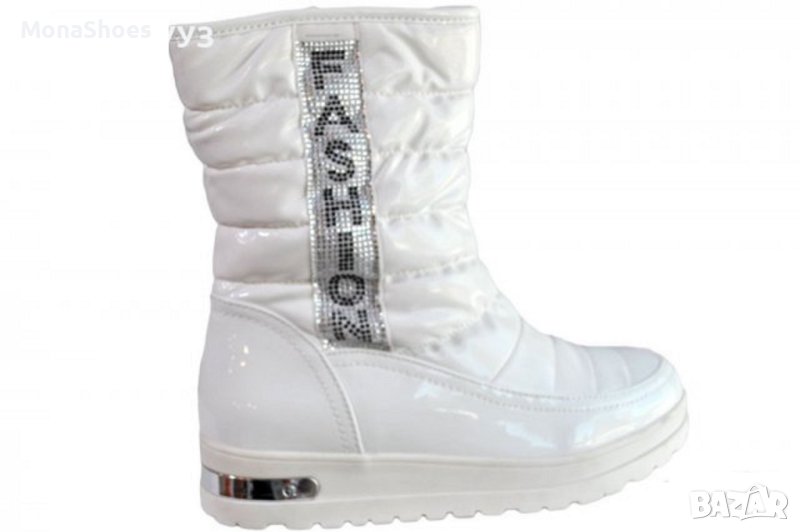 Мого топли Дамски апрески бял цвят., снимка 1