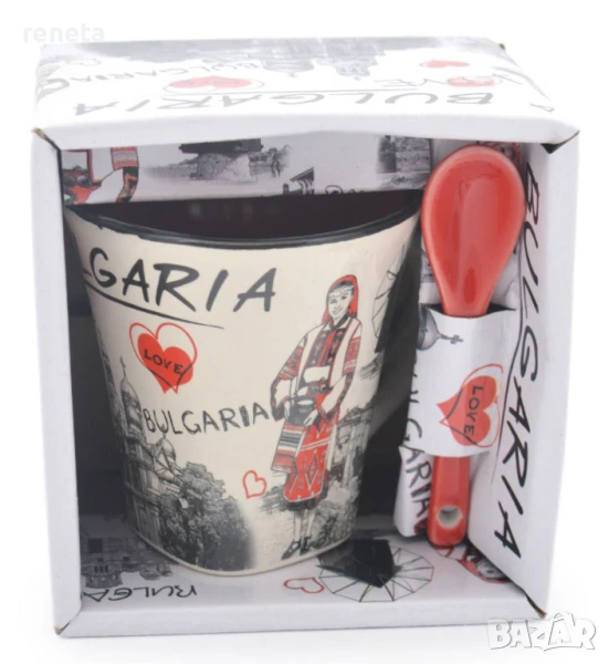 Чаша Забележителности, За кафе, Керамична, 7х7 см., снимка 1