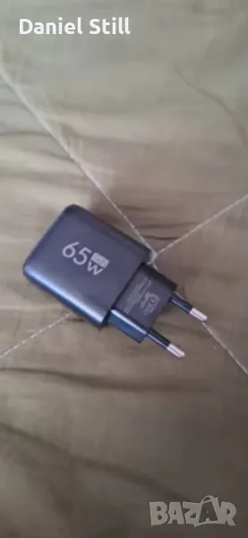 GAN 65W PD USB тип С с КАБЕЛ за Samsung Xiaomi Huawei iPhone, снимка 1