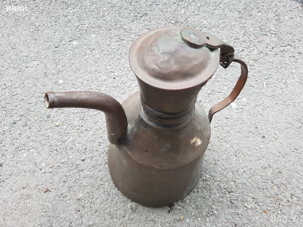 Османски бакърен ибрик гюм чайник  , снимка 1
