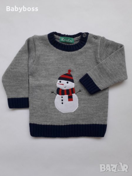 Коледен пуловер с апликация , снимка 1