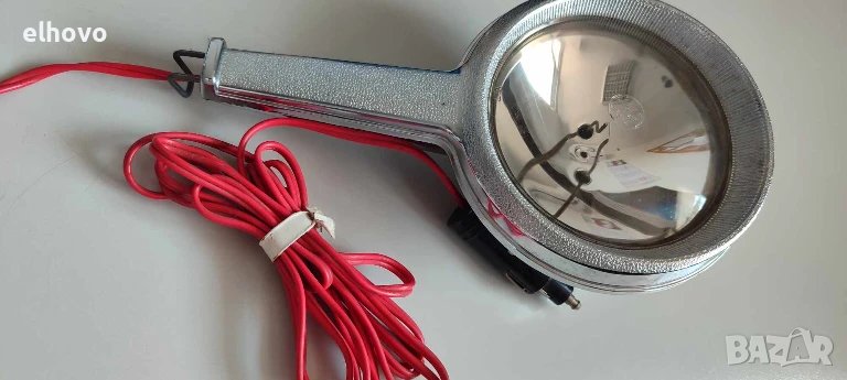 Ловен, боен фар хромиран 12V, снимка 1