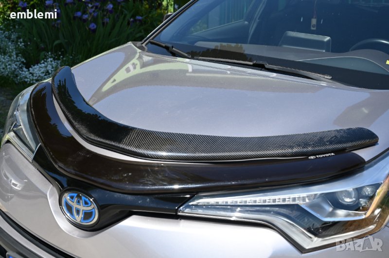 Карбонов протектор за капака TOYOTA CHR, снимка 1