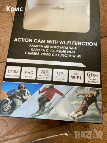 Спортна Екшън Камера Full HD 1080p НОВА, снимка 6 - Камери - 53226532