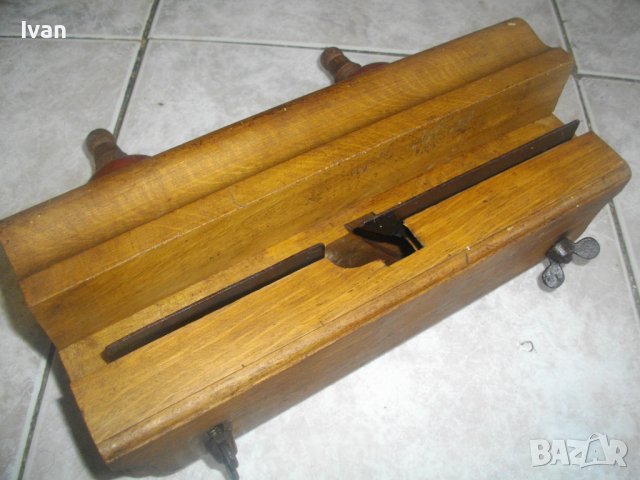 Старинно/Антикварно Профилно Голямо Ръчно Дърводелско Ренде-ОТЛИЧНО Съст-Регулация/Дървени Винтове , снимка 11 - Други инструменти - 39342093