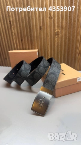  Coach мъжки колан, снимка 3 - Колани - 53520552