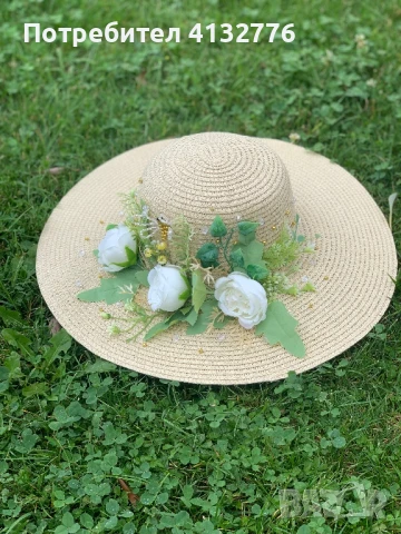 Шапките с цветя и мъниста ще направят вашия образ незабравим. , снимка 2 - Шапки - 51278661