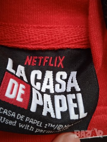 Нов червен суичър с качулка , снимка 5 - Суичъри - 43657350