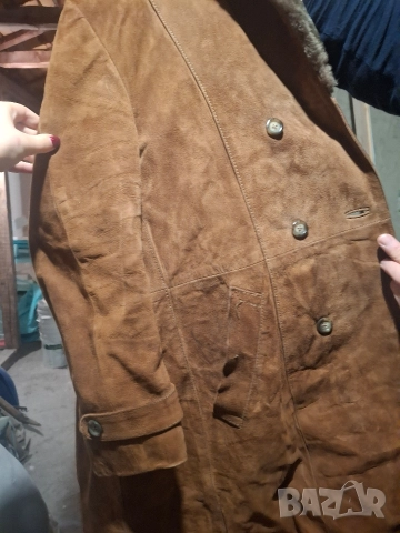Дълъг мъжки кожух, снимка 3 - Палта - 52950235