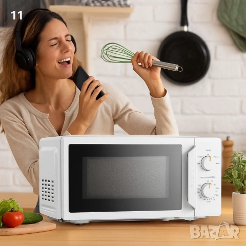 Компактна микровълнова фурна Comfee - 20 литра, 700W и 5 нива на мощност, снимка 5 - Микровълнови - 53276285