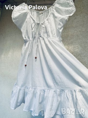 Въздушна бяла блуза или туника, снимка 10 - Туники - 37591211