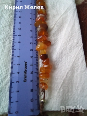 Дамска гривна от полиран кехлибар много красив стилен дизайн 18946, снимка 10 - Гривни - 52492595