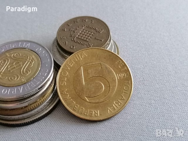 Монета - Словения - 5 толара | 1992г.