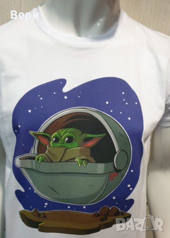 Нова мъжка тениска с дигитален печат Бейби Йода, Междузвездни войни (Star Wars), снимка 10 - Тениски - 28344819