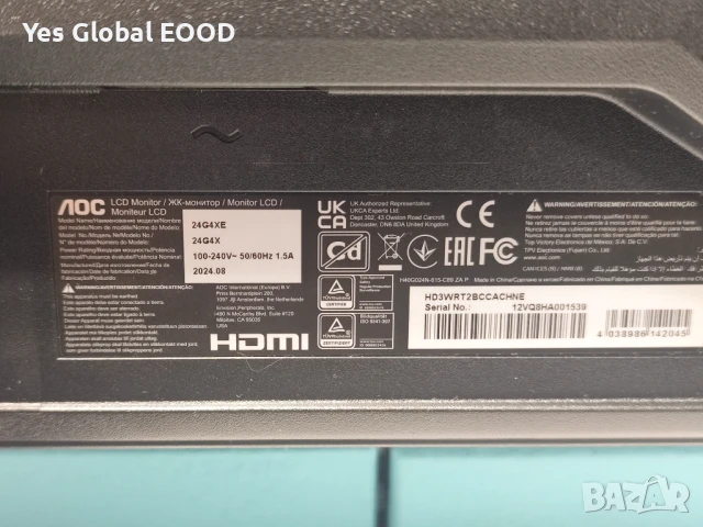 За части – AOC 24G4XE, снимка 6 - Монитори - 51329287