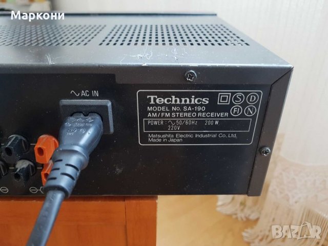 Продавам ресивър Technics sa 190, снимка 7 - Ресийвъри, усилватели, смесителни пултове - 33588882