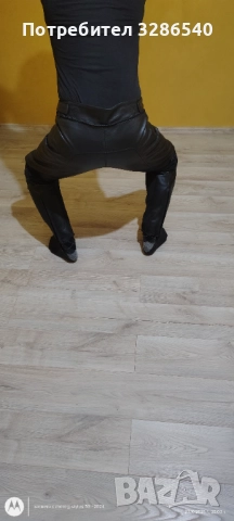 Кожен мото панталон, снимка 7 - Панталони - 52165537