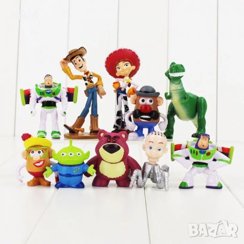 10 бр Toy Story Играта на играчките пластмасови фигурки PVC за игра и украса торта топер,