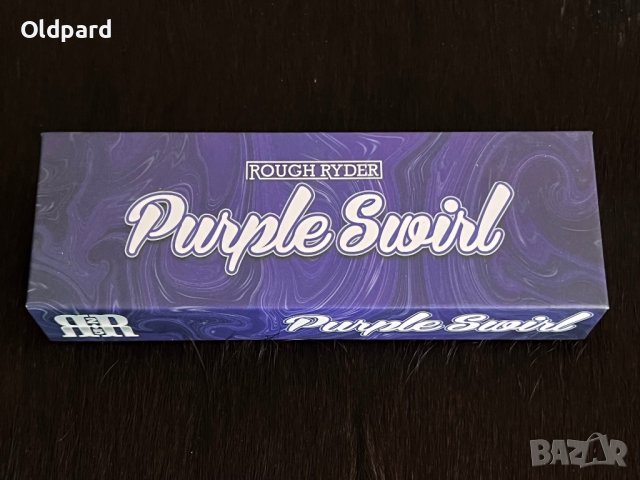 Компактен сгъваем джобен нож RR Purple Swirl Small Barlow. (RR2153), снимка 6 - Ножове - 42933957