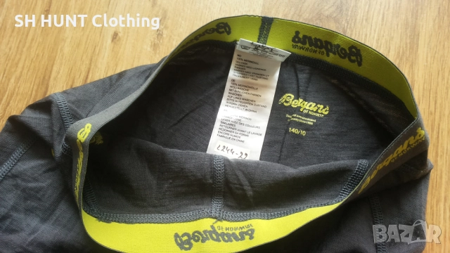 Bergans of NORWAY FJELLRAPP Young TIGHTS 100% Merino Wool 10 г / 140 см детска термо долница - 1563, снимка 7 - Други - 52587203
