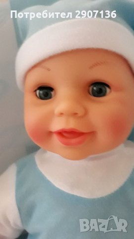 Бебе с много функции и батерии, плаче,смее се,заспива, снимка 2 - Кукли - 34923131