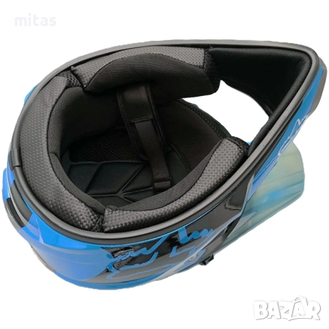 Кросова каска FOX, Full Face, DOT, Размер:XL - Вело, Мото, Скутер, АТВ, снимка 6 - Части за велосипеди - 52381970