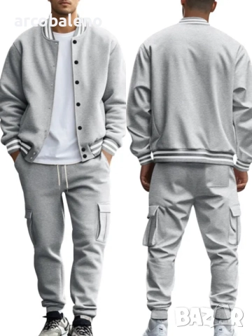 Мъжки есенно-зимен комплект от две части, бейзболно яке и панталон, 5цвята , снимка 13 - Спортни дрехи, екипи - 51563342