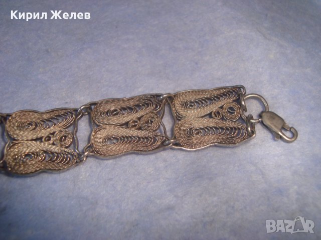 СТАРА ФИЛИГРАННА СРЕБЪРНА РЕТРО АРТ ГРИВНА ВИСОКА ПРОБА СРЕБРО 100% РЪЧНА МАЙСТОРСКА ИЗРАБОТКА 27251, снимка 13 - Антикварни и старинни предмети - 36867345