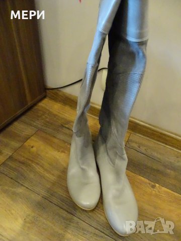 100% Ествествена кожа - Дамски ботуши Made in Italy, снимка 4 - Дамски ботуши - 32528088